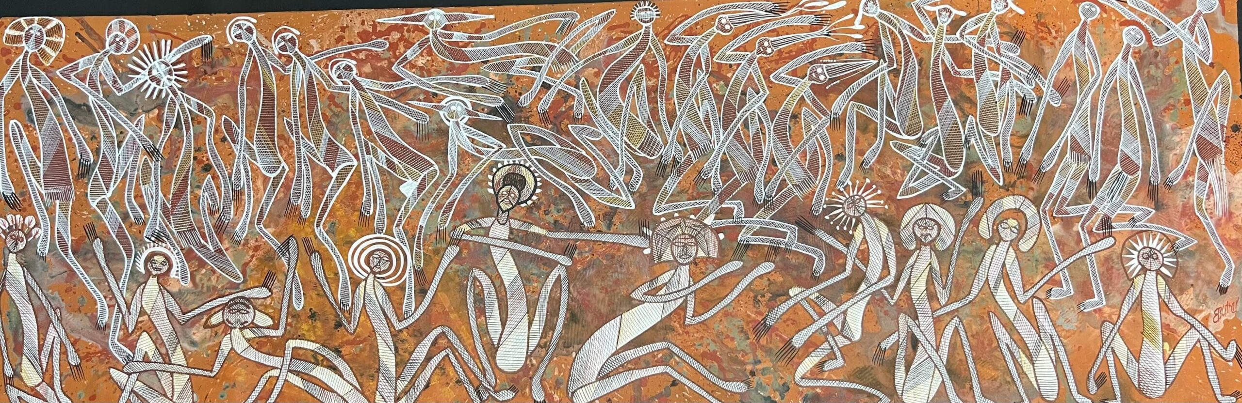Mimi spirits are ancient, supernatural beings from the rock art and stories of Arnhem Land in the Northern Territory.