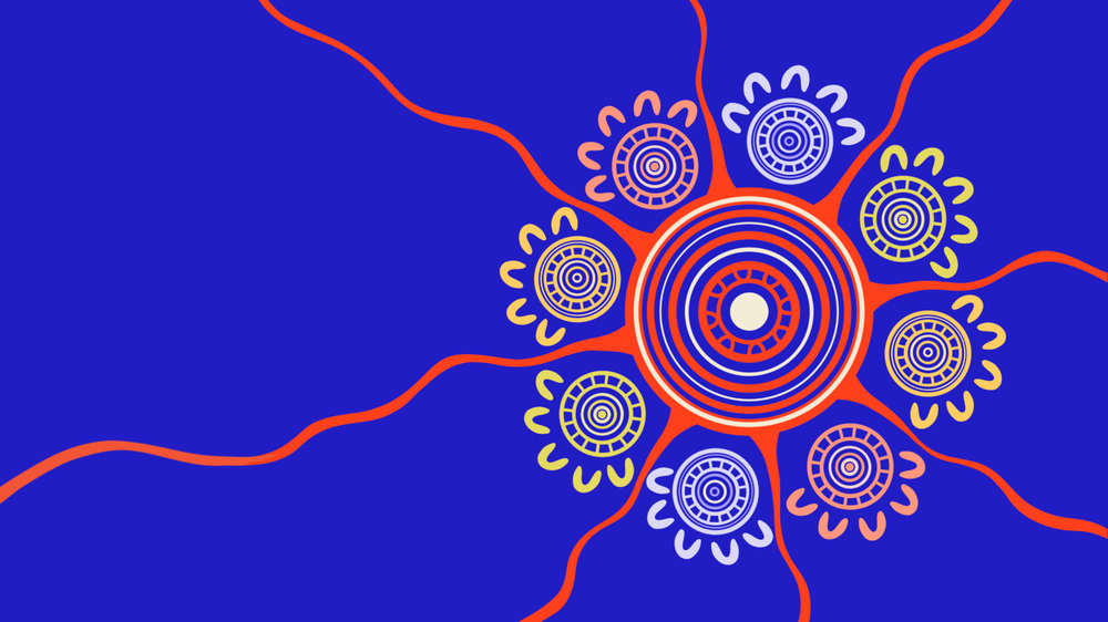 Aboriginal artwork commissioned as a corporate brand asset