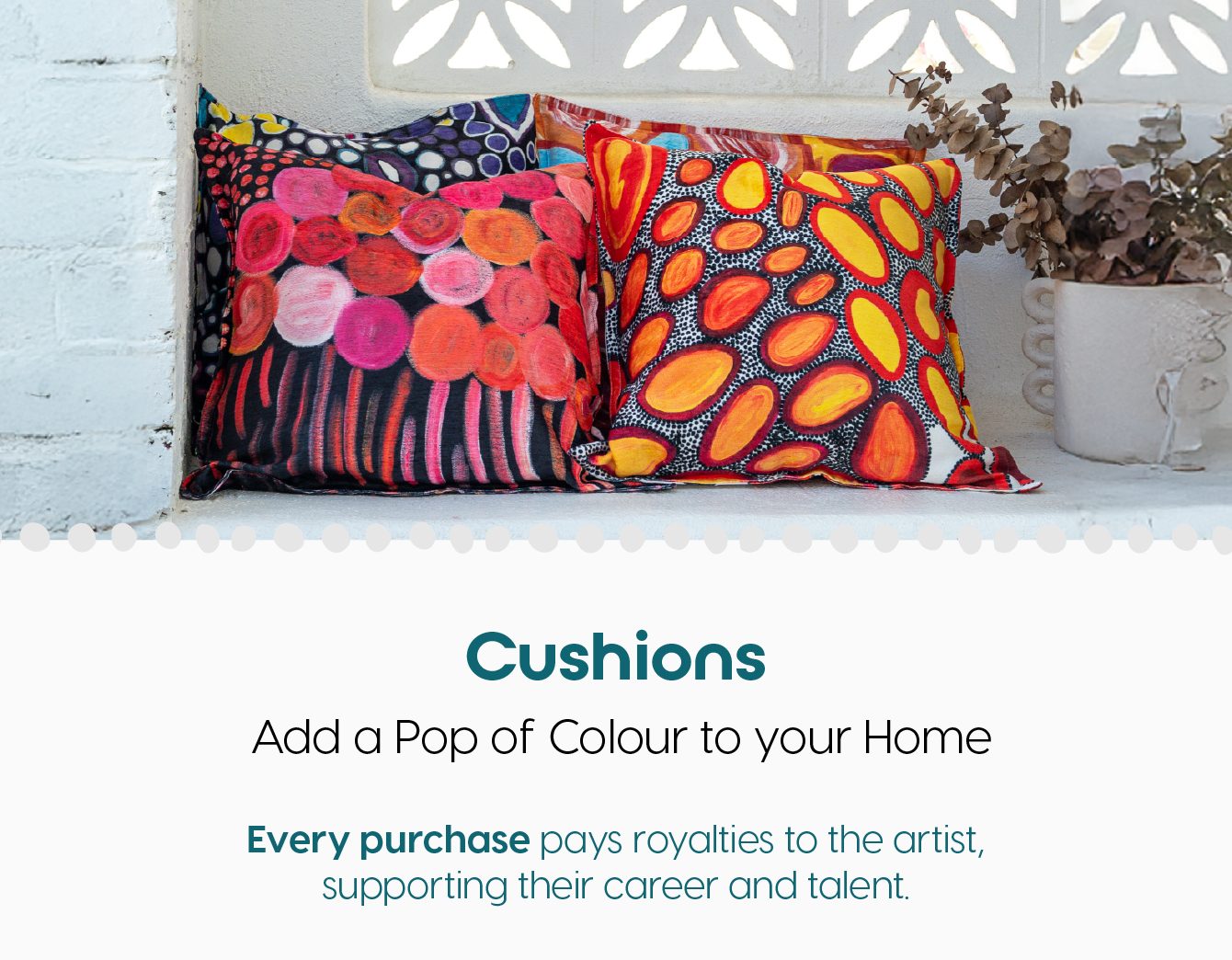 Yarn Marketplace Aboriginal homewares collection banner