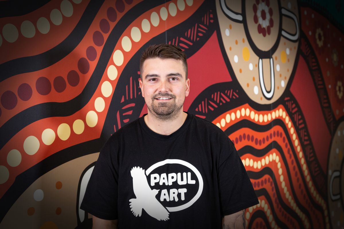 People wearing Indigenous designed apparel in Australia