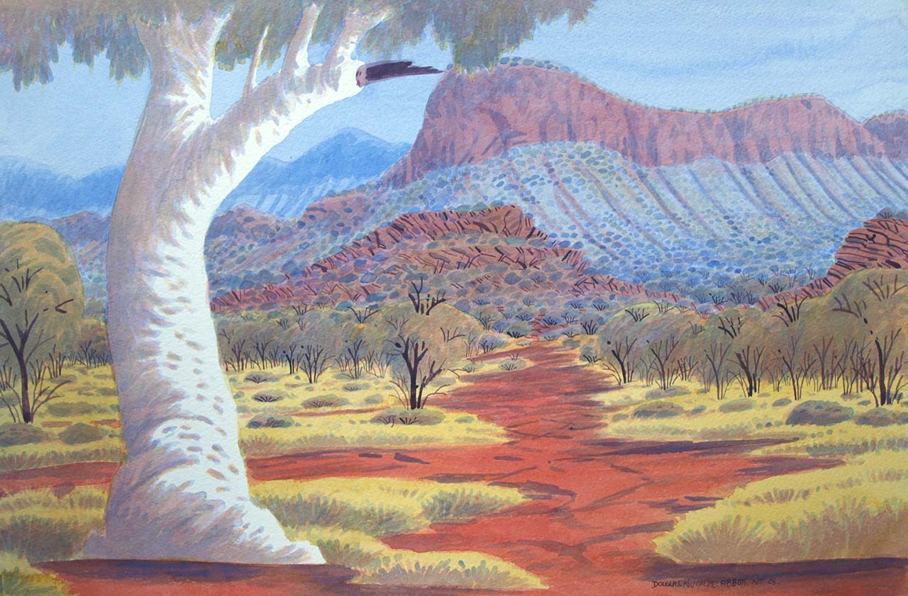 Central Australian Aboriginal painting by a senior artist