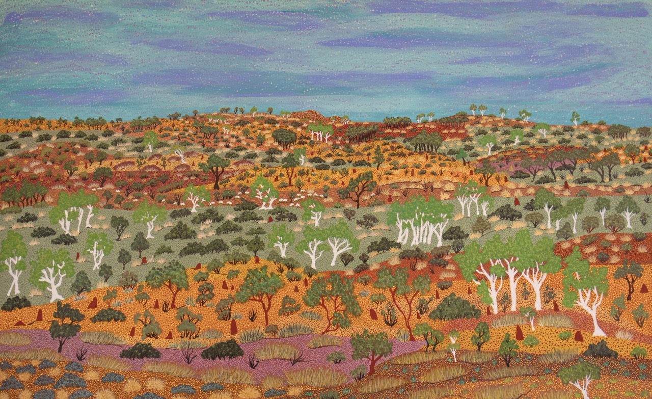Ampilatwatja bush medicine painting