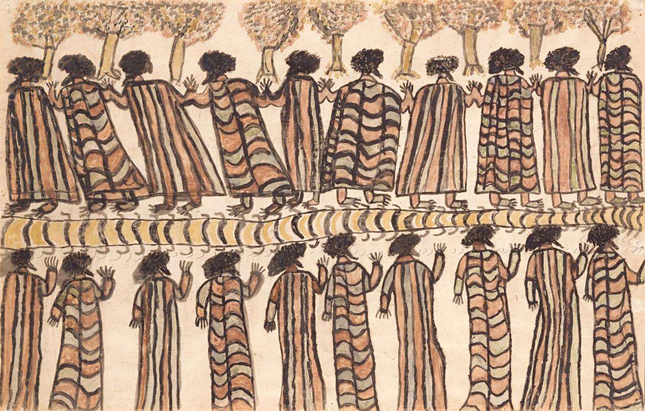 Indigenous Australian fashion pieces reflecting cultural storytelling
