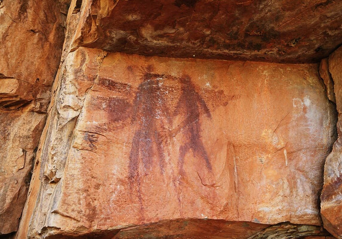 Gwion Gwion rock art figures in the Kimberley