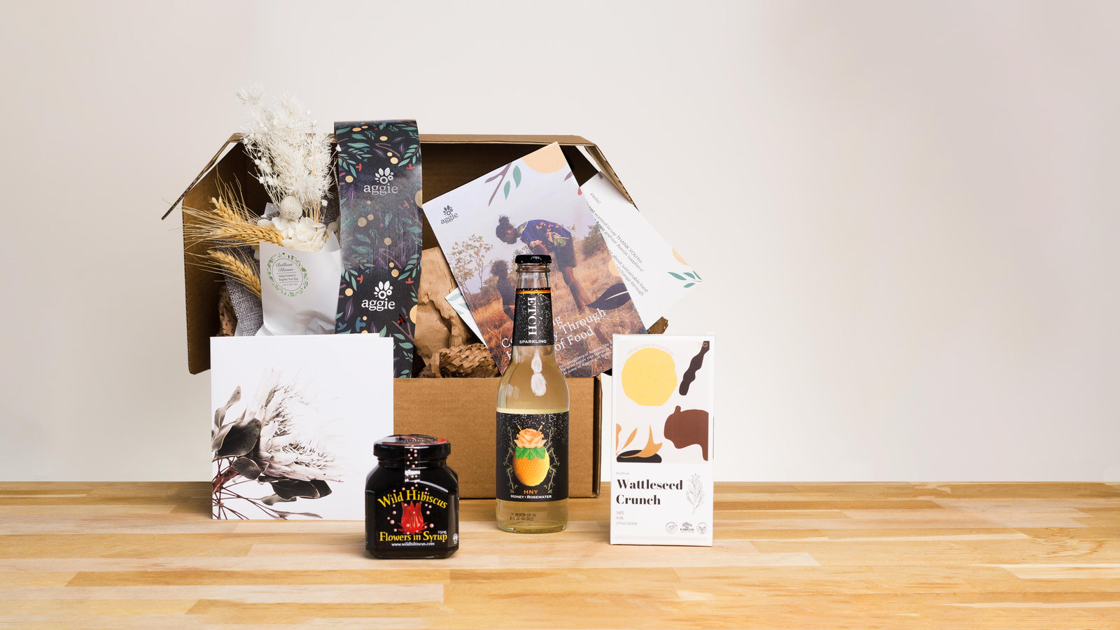 Indigenous Australian gift hamper with native ingredient products