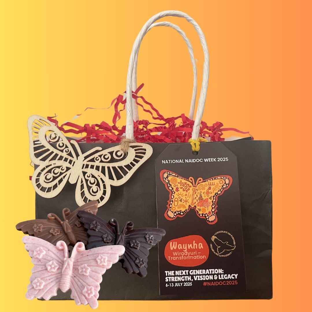NAIDOC Week gift bag with Aboriginal artwork design