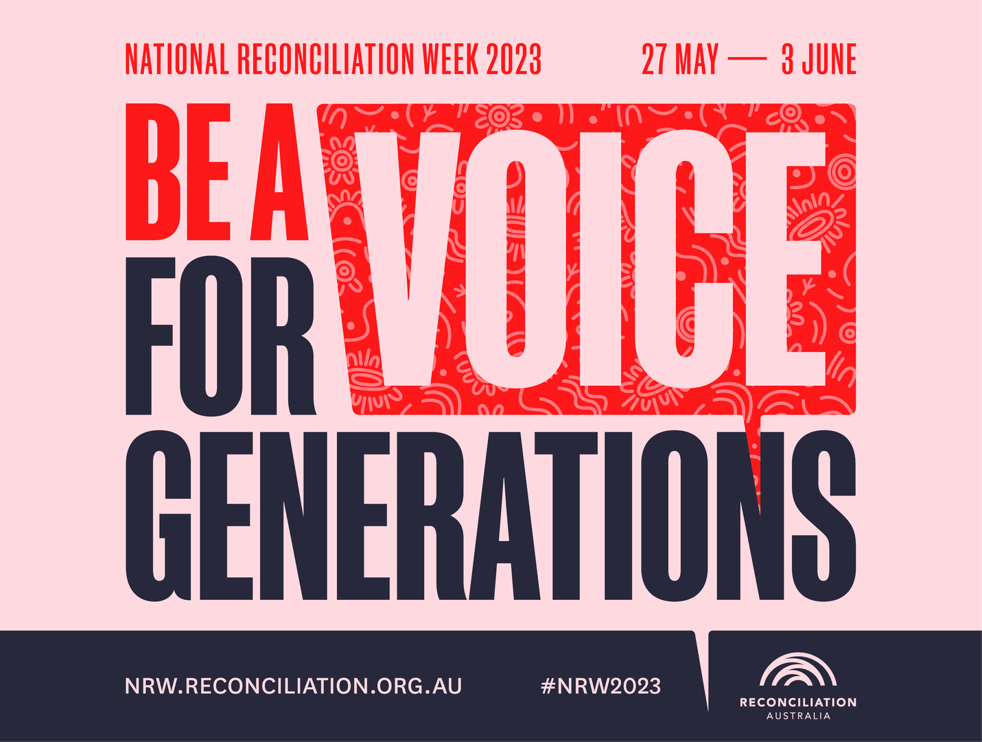National Reconciliation Week blog graphic with theme artwork