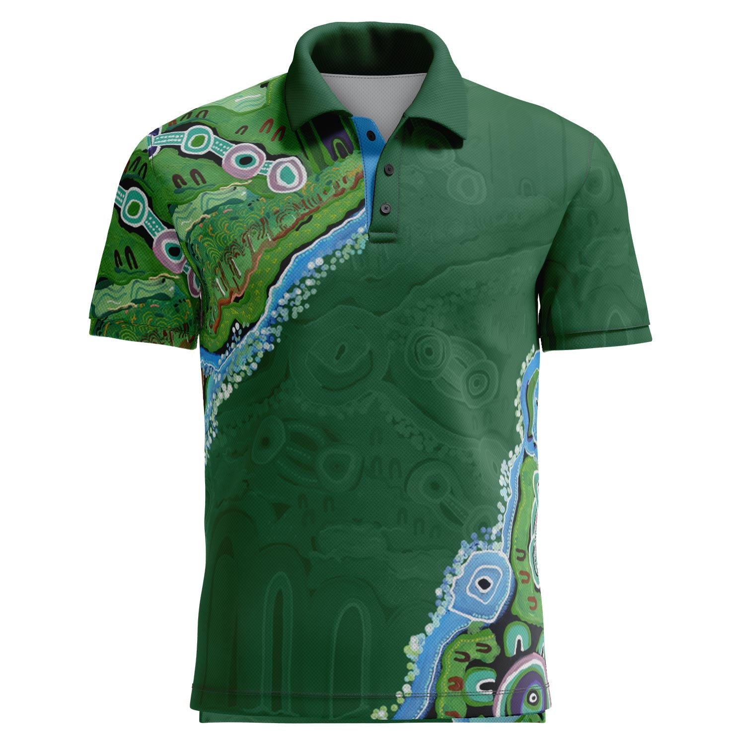 Gabar Ngurambang Aboriginal art unisex polo shirt